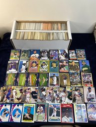 2 Row Box Of Baseball Cards With Stars And Rookies
