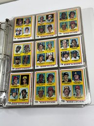 Binder With 1978 Topps Baseball Cards