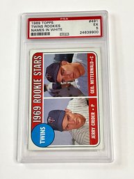 1969 Topps Twins Rookies Names In White Graded PSA 5