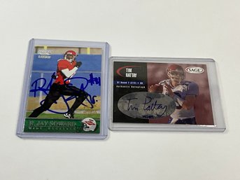 Tim Rattay /999 And R. Jay Soward Rookie Autograph Cards