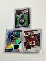 Bryce Love, Anthony Miller And Tre'quan Smith Rookie Jersey Cards
