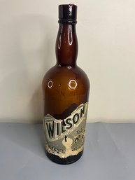 Vintage Wilson Whiskey Half Gallon Bottle