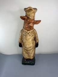 Pig Chef Statue