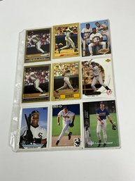 Page With 1987 Bonds Rookie Plus Cards Of Jeter, Griffey Jr And More