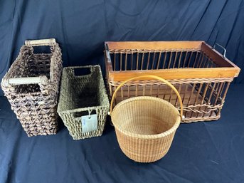 Very Nice Group Of Baskets, One New