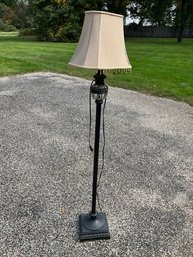Tall Floor Lamp With Glass Bowl Design