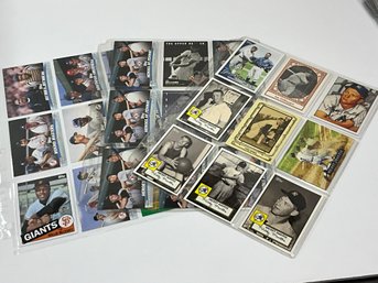 3 Pages Of HOF Players Mays, Williams, Yaz, Mantle And More