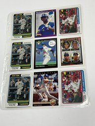 Page Of Baseball Rookies With Griffey, Jones, Volpe, Piazza And More