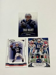 3 Tom Brady New England Patriots Cards