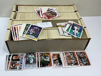 4 Row Box Of NBA And NFL Cards
