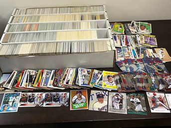 Big 4 Row Box Of Baseball Cards With Stars, Rookies, Inserts And Commons