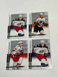 2019-20 SP Rookie Authentics Gauthier, Texier (x2) And Farabee /1199