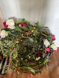 Group Of Floral Hoops/wreaths