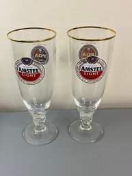 Pair Of PGA Amstel Light Glasses