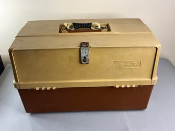 Large Vintage Tackle Box Full Of Lures Hooks And More