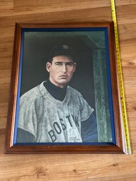 Rare Ted Williams Portrait By Armand LaMontagne