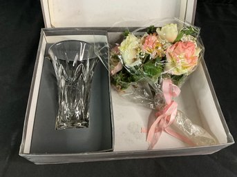 Waterford 2nd Edition Crystal Mothers Day Vase With Flowers