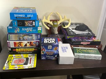 Group Of Board Games And Puzzles