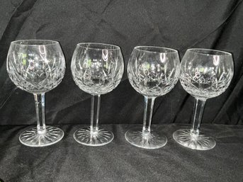 Set Of 4 Waterford Balloon Wine Glasses
