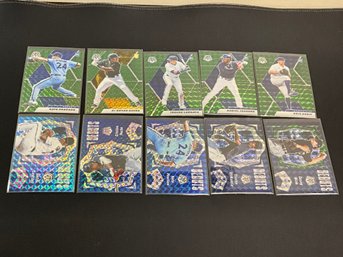 2021 Mosaic Baseball Green And Blue Prizm Rookie Cards