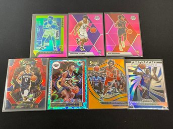 Basketball Rookie Card Lot With Color Parallels