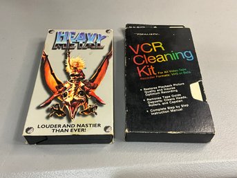 Heavy Metal VHS And A VCR Cleaning Kit