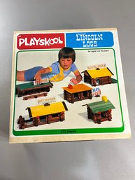 1978 Playschool Lincoln Logs With Box