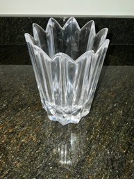 Beautiful Orrefors Signed Crystal St Francis Vase