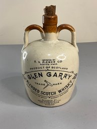 Vintage Glen Garry Blended Scotch Whiskey Stoneware Jug