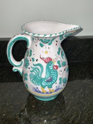 P.V. Italy Rooster Pitcher