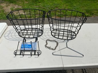 Metal Baskets And Hangers
