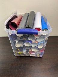 Tub Full Of Mixed Vinyl (for Cricut)