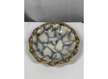 Mid Century MCM Scalloped Bowl Germany 429