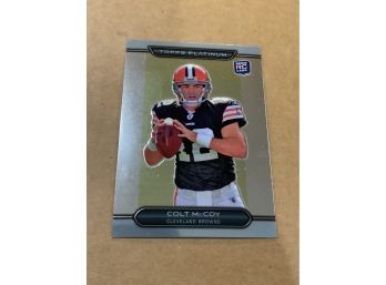 Colt McCoy 2010 Topps Platinum Rookie Card