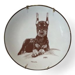 Vintage Circa 1989 Doberman Pinscher, Limited Edition 1 Of 150, Laurelwood Lehigh Valley