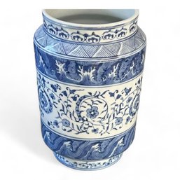 Blue And White Decorative Porcelain Vase