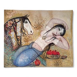 Lovely Nasser Oviisi Print Of Stylized Woman, Unframed