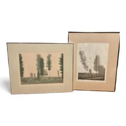 Pair Of Robert Kipness Pencil Signed And Numbered Lithographs