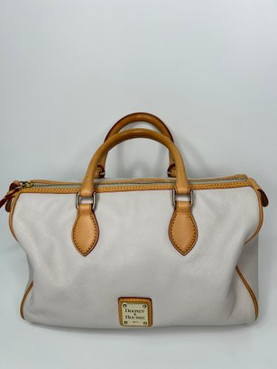 Vintage Dooney & Bourke White Leather Purse Handbag