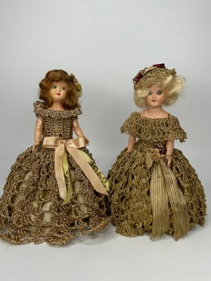 Vintage Lingerie Lou Doll & Unidentified Doll
