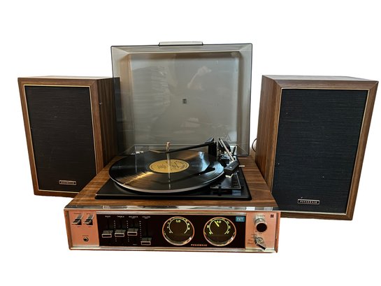 Vintage Panasonic SD-85 Record Player Am/FM Radio, Tape Receiver With Matching Speakers