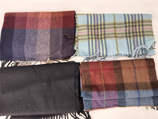Vintage Cashmere Scarf Lot Of 4: Lord & Taylor & Sutton Studio