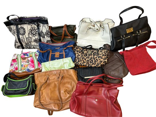 Collection Of Women's Purses & Handbags: Coach, Rodan, Tommy Hilfiger, Liz Claiborne, Apt 9  More