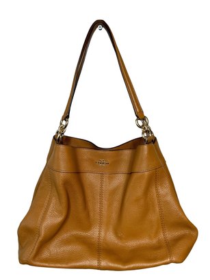 Coach Brown Leather Hand Bag 16'