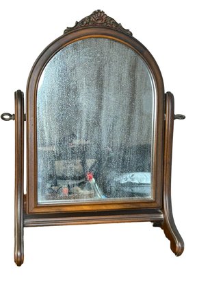 Antique Victorian Style Dresser Top Mirror