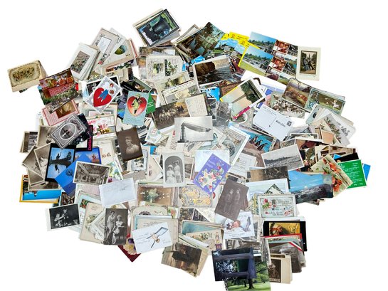 Massive Antique & Vintage Postcard Collection- Real Photos, Holiday, Posted & Unposted
