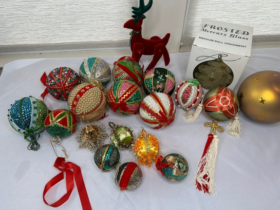 Large Vintage Christmas Ornaments - LOT 1