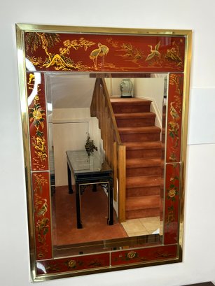 Large Drexel Chinoiserie Style Mirror