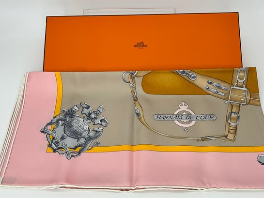 Hermes 100 Silk Scarf In Original Box
