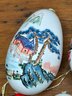 Collection Of 5 Chinese Hand Painted Egg Ornaments